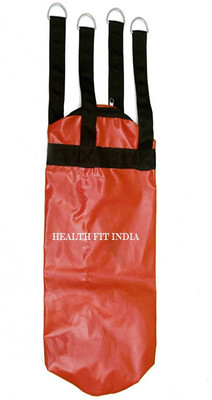 

HEALTH FIT INDIA 2.5 Feet Long, Synthetic Leather Material, Unfilled, Red Color with Long Strap Hanging Bag(Heavy, 30 kg)
