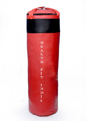 

HEALTH FIT INDIA 2.0 Feet Long, Synthetic Leather Material, Unfilled, Red & Black Color with Long Strap (Model : 5898) Hanging Bag(Heavy, 24 kg)