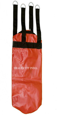 

HEALTH FIT INDIA 4.5 Feet Long, Synthetic Leather Material, Unfilled, Red Color with Long Strap Hanging Bag(Heavy, 54 kg)