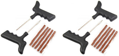 

ManeKo Puncture Repair for Car & Bikes with 5 Rubber Strips (Pack of 2) Tubeless Tyre Puncture Repair Kit