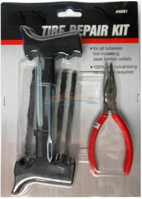 

Kozdiko Premium Make Cars,Bikes with Plier 6081 Tubeless Tyre Puncture Repair Kit