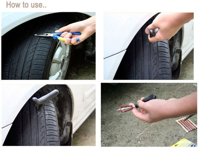 

Creative Via 5 Ton Hydraulic Car Jack + AutoCut-OFF Premium Metal Air Compressor + Tyre Punture Repair Combo
