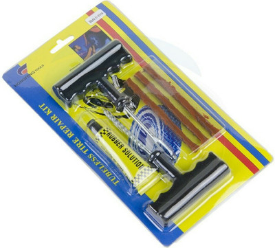 

Auto Addict 6 Pieces Car Bike Safety With 3 Strip For Cars And Bikes Tubeless Tyre Puncture Repair Kit