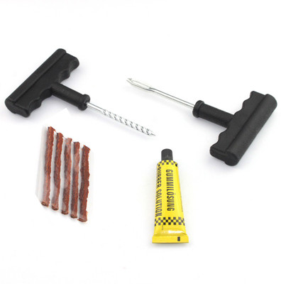 

Maxum 8 Pieces 5 Strips with solution Tubeless Tyre Puncture Repair Kit