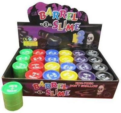 

Gooddeals Barrel o Slime 2" Joke Gag Prank Gift set of 12 Gold, Silver, Brown, White, Grey, Orange Putty Toy