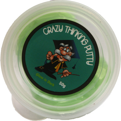 

Crazy Thinking Glow in the Dark Green Putty Toy