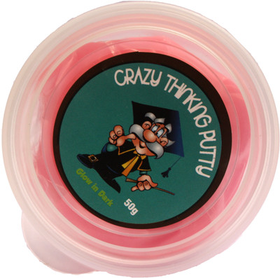 

Crazy Thinking Glow in the Dark Pink Putty Toy