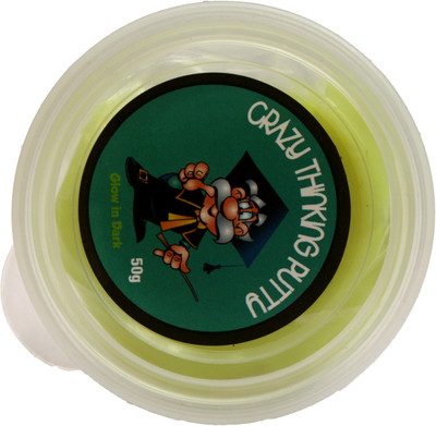 

Crazy Thinking Glow in the Dark Yellow Putty Toy