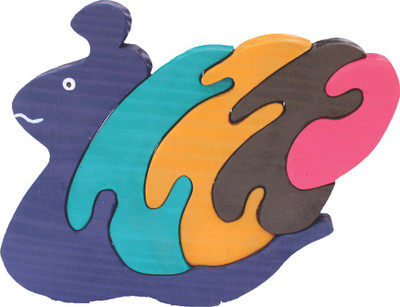 

Enigmatic Woodworks Wooden Jigsaw Puzzle - Pony Snail(5 Pieces)