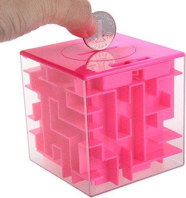 

ShopperBay Maze Money Box Cube Pink(1 Pieces)