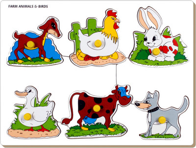Little Genius Farm Animals and Birds Tray(1 Pieces) Little Genius Farm Animals and Birds Tray(1 Pieces)