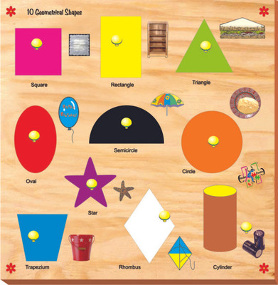 

Kinder Creative Geometrical Shapes with Knobs(10 Pieces)