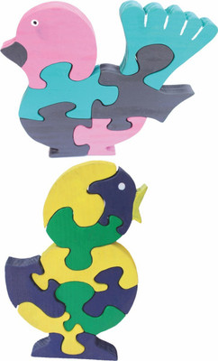 

Enigmatic Woodworks Wooden Jigsaw Puzzle Feather Bird + Singing Bird(2 Pieces)