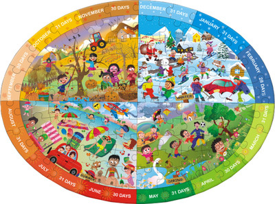 

Toy Kraft Months & Seasons(108 Pieces)