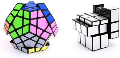 

Montez Shengshou Megaminx Puzzle & Silver Mirror Cube - Combo(2 Pieces)