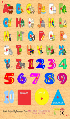 Learners Play Pre - Nursery Tray Knob Puzzle(36 Pieces) Learners Play Pre - Nursery Tray Knob Puzzle(36 Pieces)