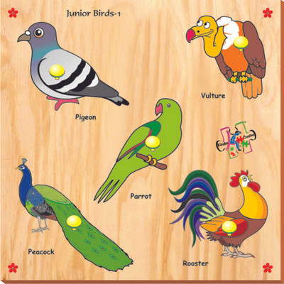 

Kinder Creative Junior Birds with Knobs(5 Pieces)