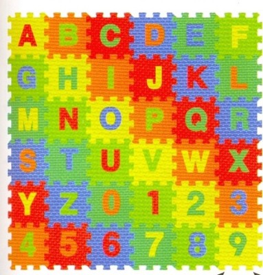 

Kiddy 26Pcs Alphabet (A-Z) & 10Pcs Numbers (0-9) Puzzle Mat PMS-9014(36 Pieces)