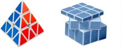 

Montez Pyraminx Speed White & Textured Magic Cube set of 2(2 Pieces)