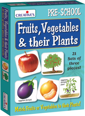 

Creatives Fruits, Vegetables & their Plants(63 Pieces)