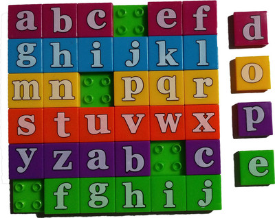 

Hrinkar English Alphabet Tray-Lowercase Toy For Kids(36 Pieces)