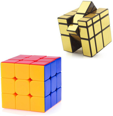

Taxton 3x3 CB-Stickerless + Gold Mirror Cube(2 Pieces)