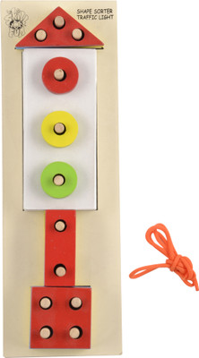SKILLOFUN Shape Sorting Board-Traffic Light(Multicolor)