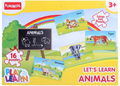 

Funskool Animals Puzzles Fun Game(16 Pieces)