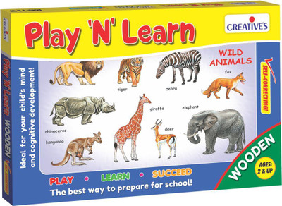 

Creatives Creative's Play ‘N’ Learn - Wild Animals(10 Pieces)