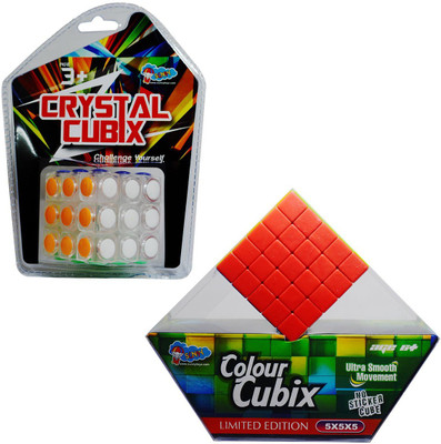 

Sunny 5x5 Stickerless And Crystal Cube Duo(2 Pieces)