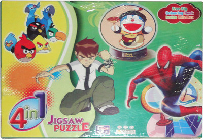 

Angry Birds 4 in 1 Jigsaw(48 Pieces)
