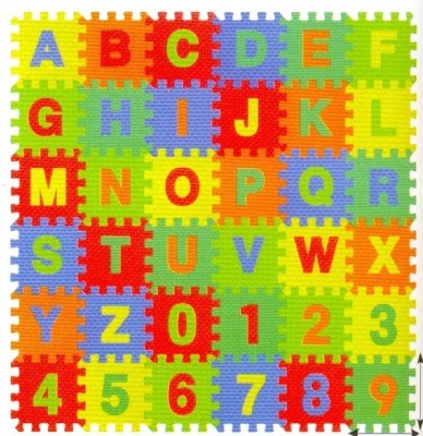 

Kiddy 26Pcs Alphabet (A-Z) & 10Pcs Numbers(0-9) Puzzle Mat PMS-9012(36 Pieces)