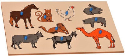 

Kidken Montessori Insert Board Pet animals(1 Pieces)