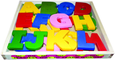 Kinder Creative Wooden Capital Alphabet Block Set(26 Pieces)