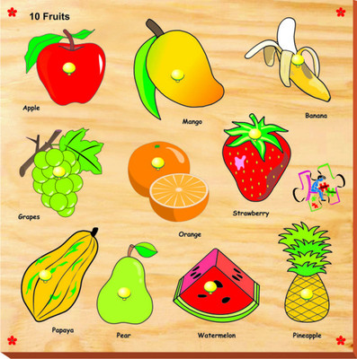 

Kinder Creative Fruits with Knobs(10 Pieces)