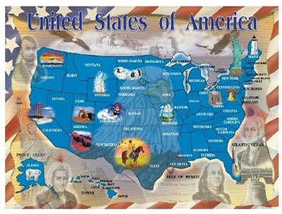

Melissa & Doug Map of the United States Jigsaw Puzzle(500 Pieces)