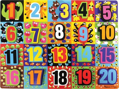 

Melissa & Doug Jumbo Numbers Wooden Chunky Puzzle(1 Pieces)