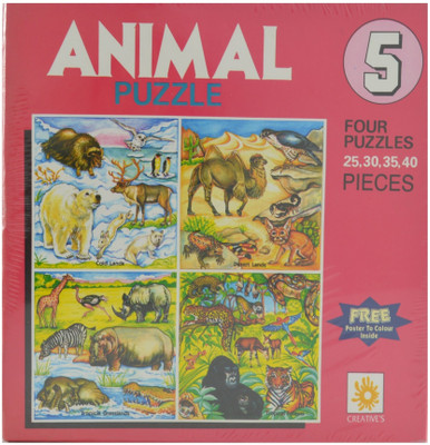 

Creatives Animal Puzzle Part 5 Puzzle Game(130 Pieces)