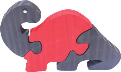 

Enigmatic Woodworks Wooden Jigsaw Puzzle - Dinosaur (Curve Neck)(3 Pieces)