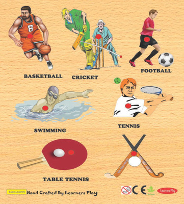 6% OFF on Learners Play Sports Knob Puzzle(7 Pieces) 6% OFF on Learners Play Sports Knob Puzzle(7 Pieces)