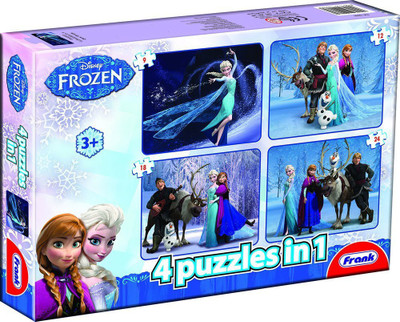

Frank Disney Frozen Puzzle 4 In 1(63 Pieces)