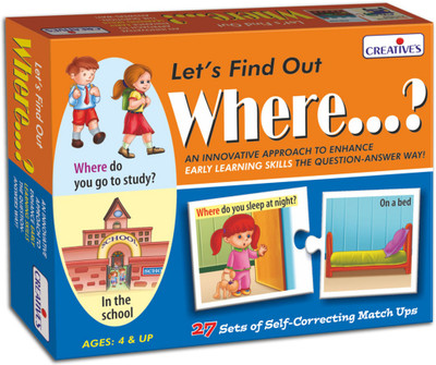 

Creative Educational Aids Let's Find Out Where...(54 Pieces)