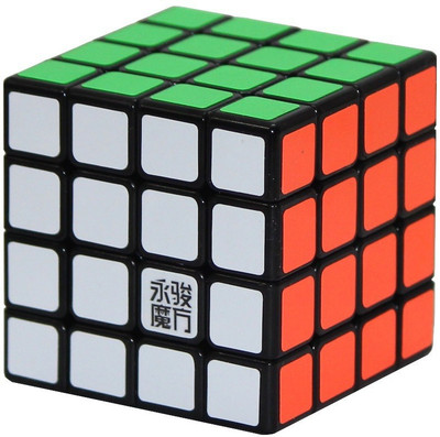 Y & J GuanSu 4x4 Cube Black(1 Pieces)