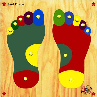 

Kinder Creative Feet Puzzle Tray(14 Pieces)