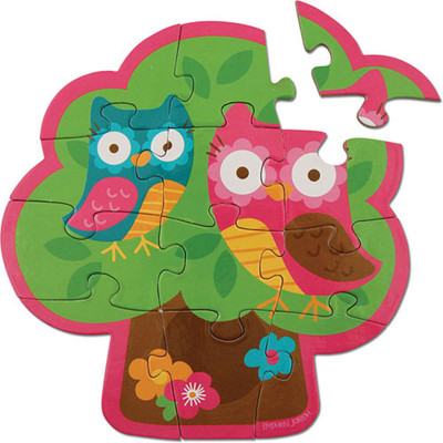 

Stephen Joseph Inc Play And Color Puzzle - Owl(12 Pieces)