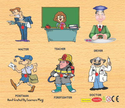 6% OFF on Learners Play Profession Knob Puzzle(6 Pieces)