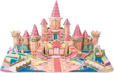 

Webby Painting Castle, Academy 3D DIY Paper Jigsaw Puzzle with Water Colour Pen(23 Pieces)