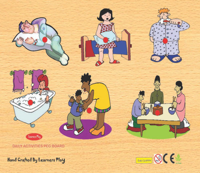 34% OFF on Learners Play Daily Activities Knob Puzzle(6 Pieces)
