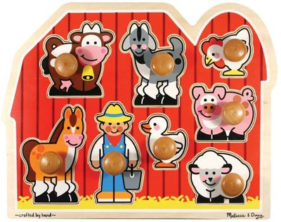

Melissa & Doug Jumbo Knob Wooden Farm Puzzle(1 Pieces)
