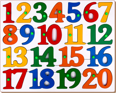 

Little Genius Counting Tray Puzzle 1 to 20(20 Pieces)